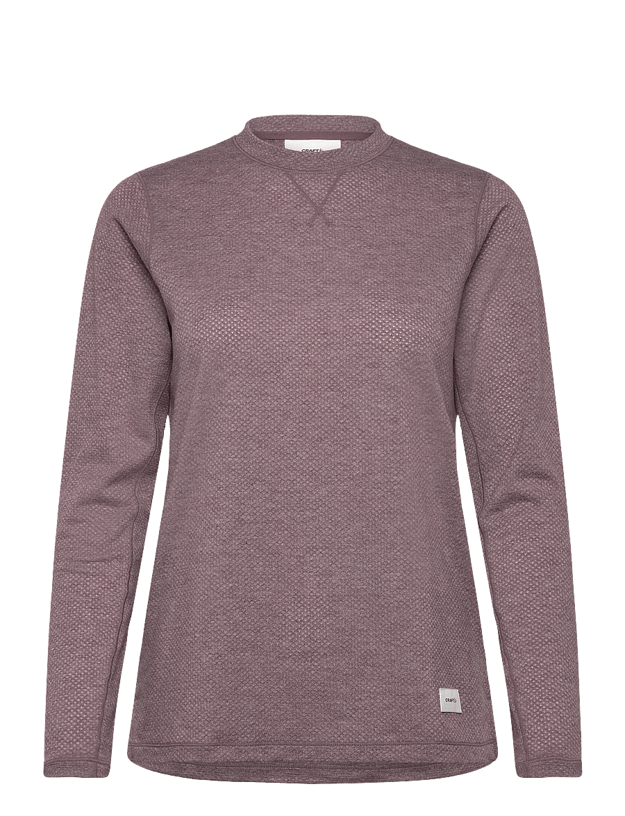 Craft - THERMAL MESH CN W - langarmshirts - flint melange - 0