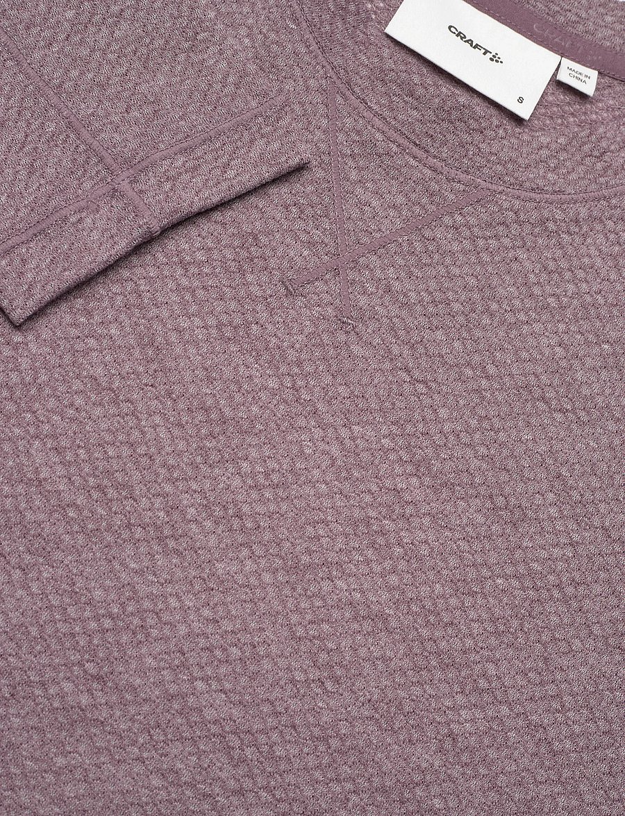 Craft - THERMAL MESH CN W - langarmshirts - flint melange - 2