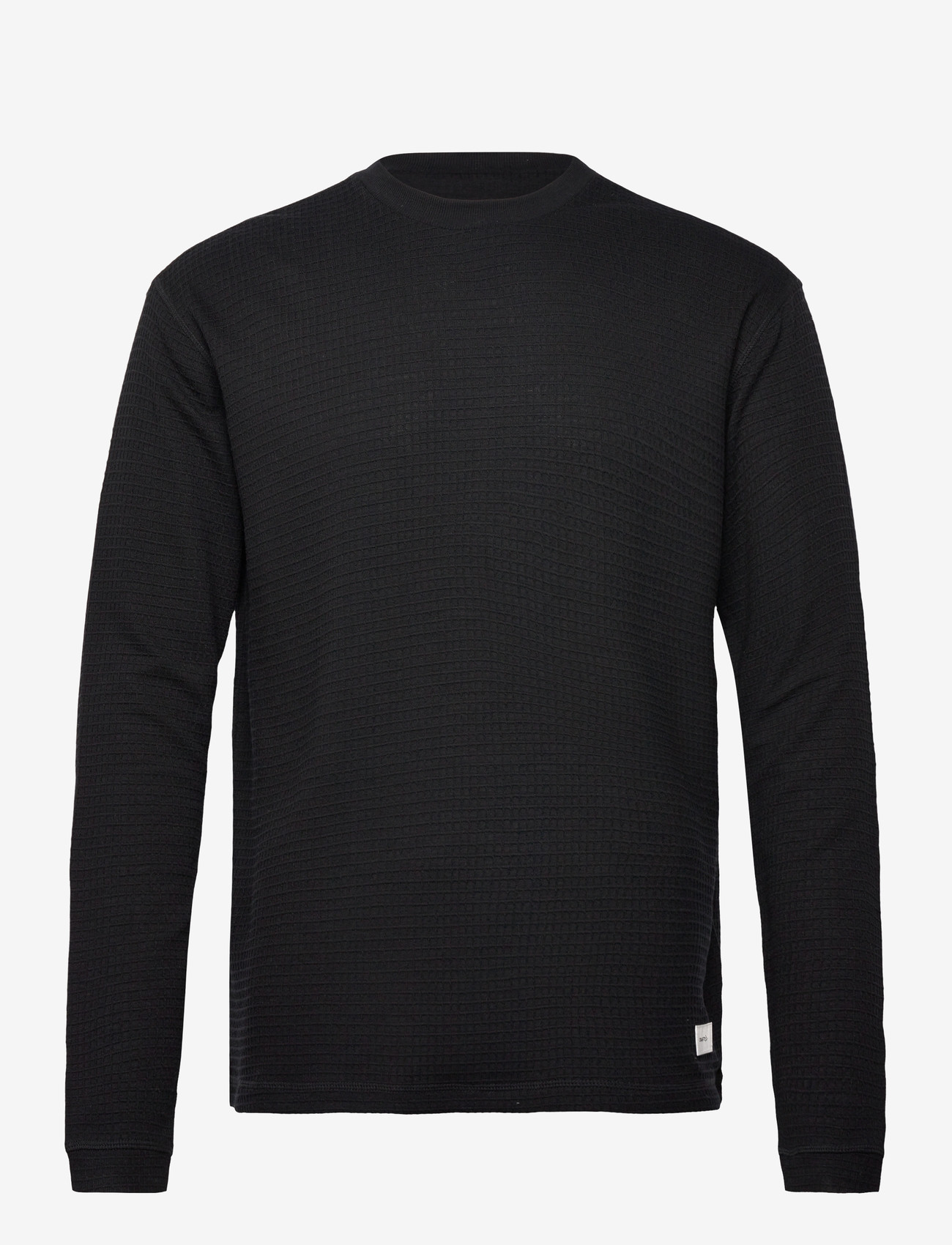 Craft - Layers Wool Waffle Rn M - pikkade varrukatega alussärgid - black - 0