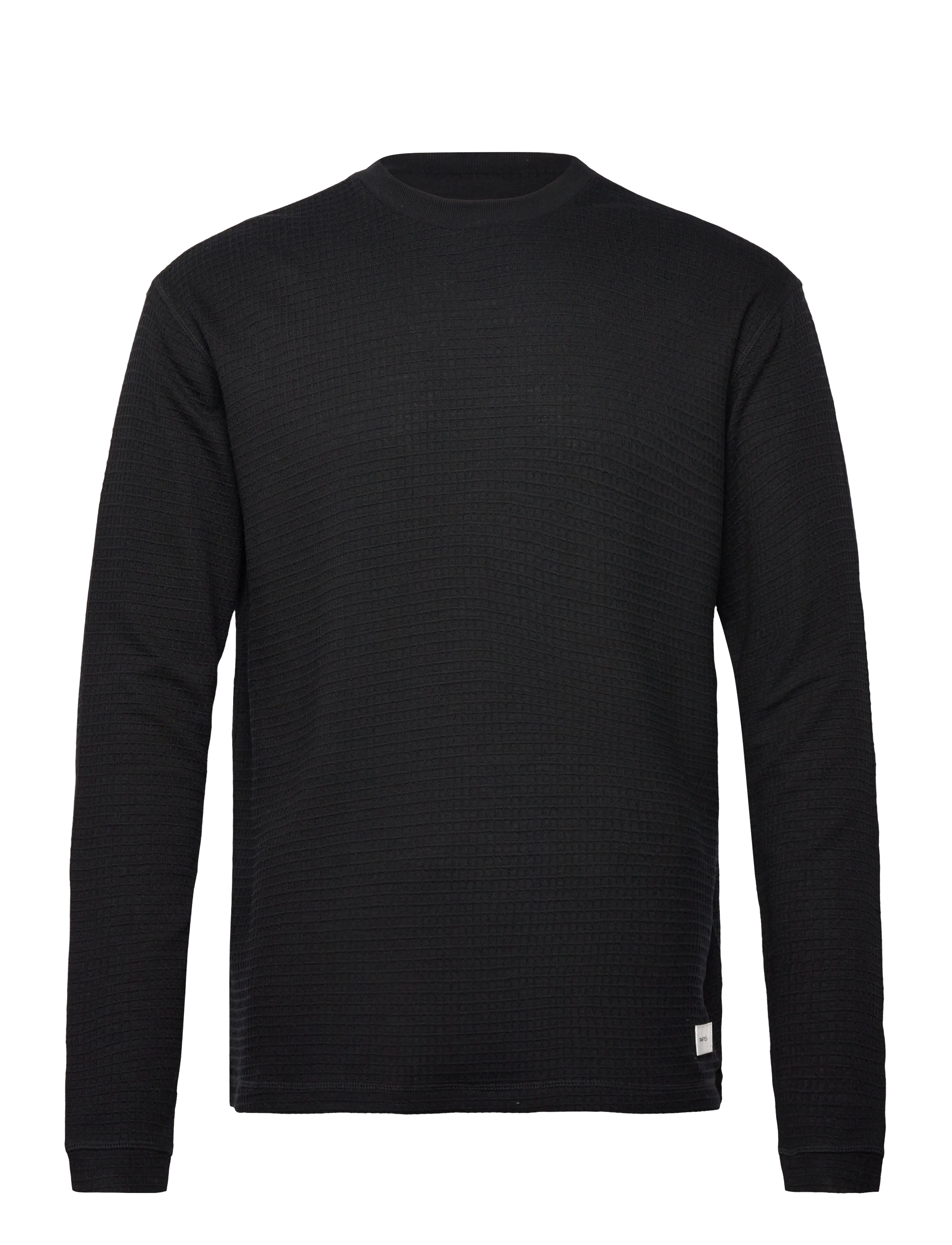 Craft Layers Wool Waffle Rn M - Outdoor - BLACK / black