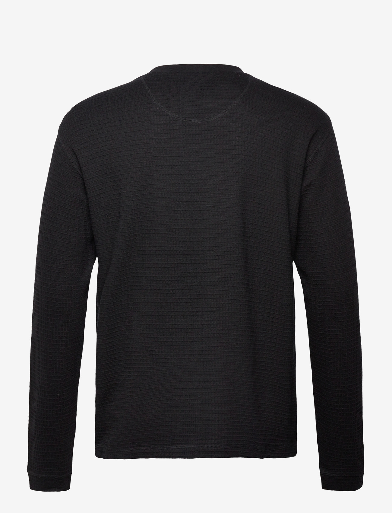 Craft - Layers Wool Waffle Rn M - pikkade varrukatega alussärgid - black - 1