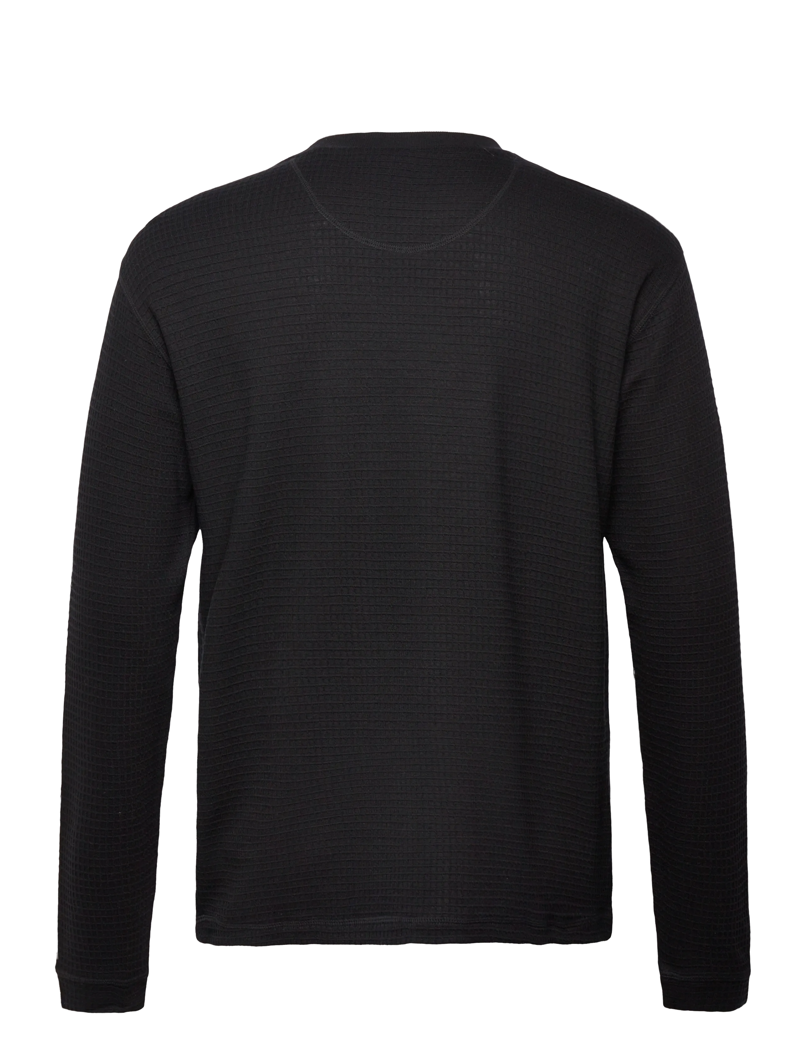 Craft - WOOL WAFFLE RN M - superundertøy & ullundertøy overdeler - black - 1