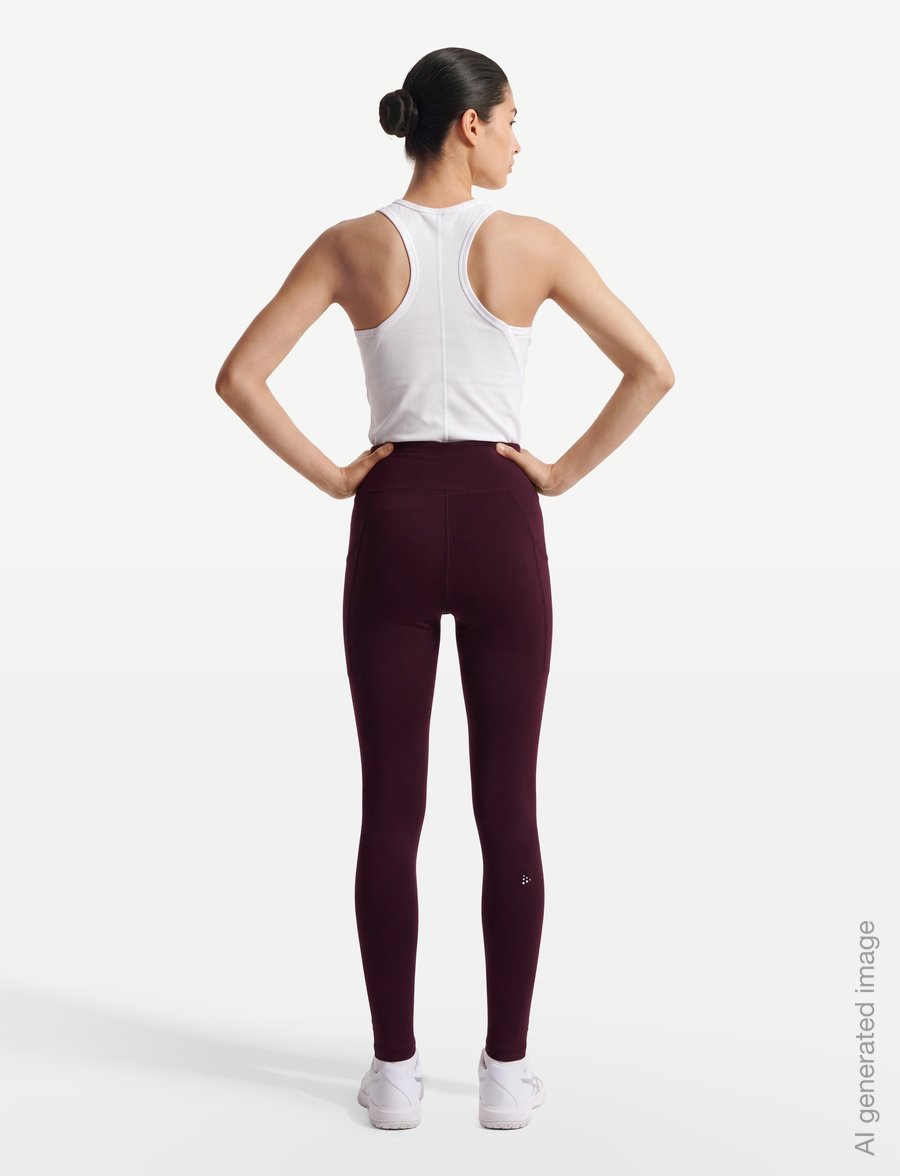 Craft - Adv Essence Warm Wind Tights 2 W - volle länge - dk fig - 4