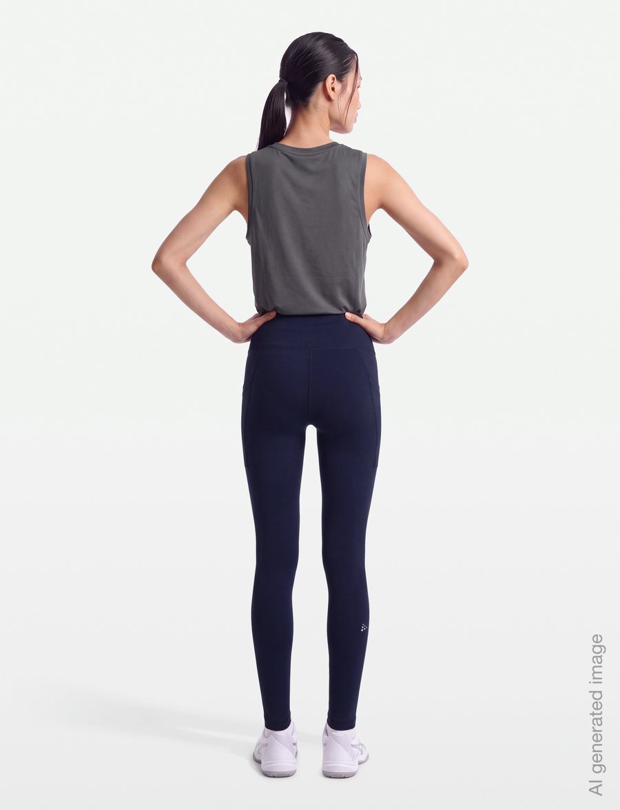 Craft - Adv Essence Warm Wind Tights 2 W - volle länge - night - 4