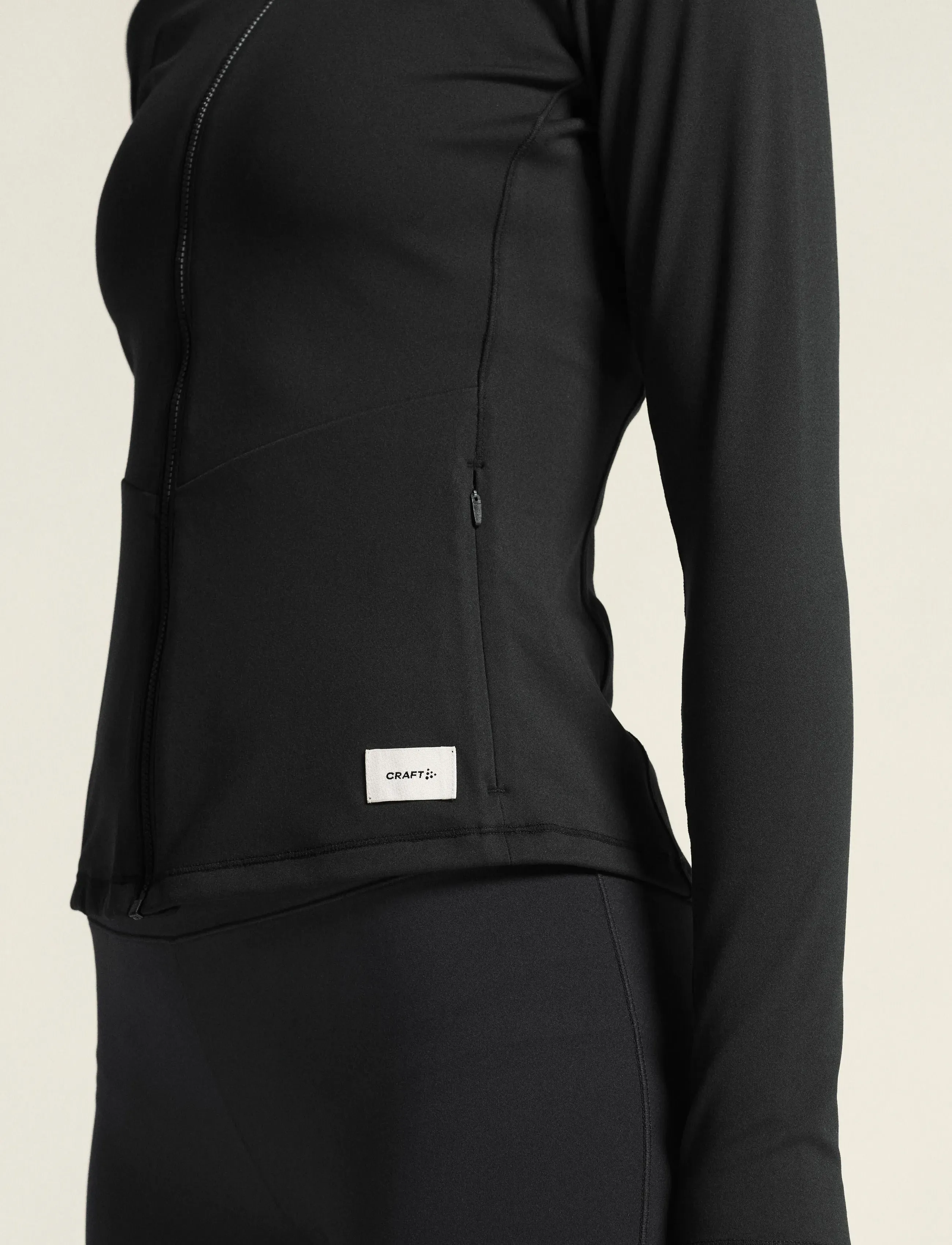 Craft - Collective Zip Sweater W - fleecejacken - black - 4