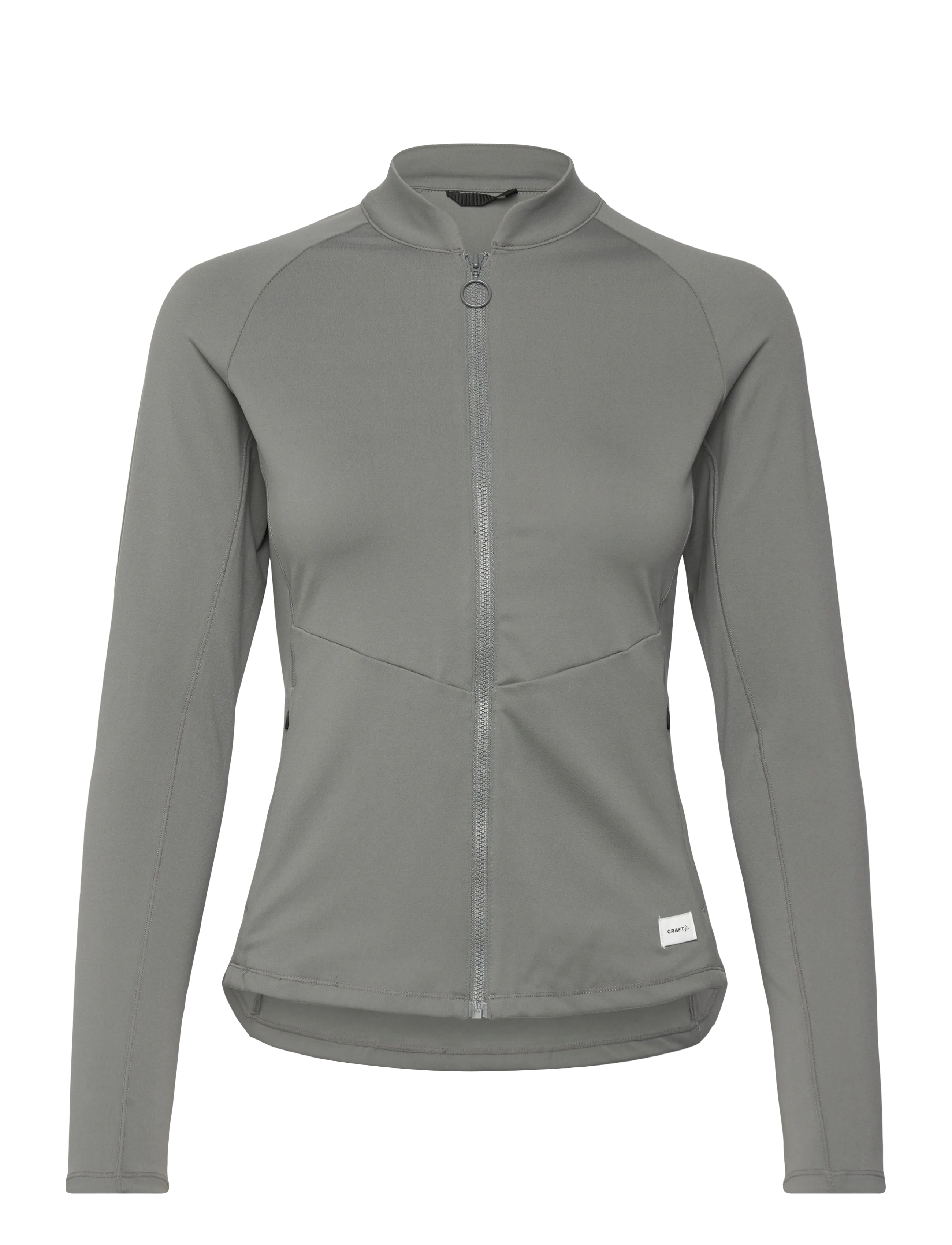 Craft Collective Zip Sweater W - Craft - LEAF / grey
