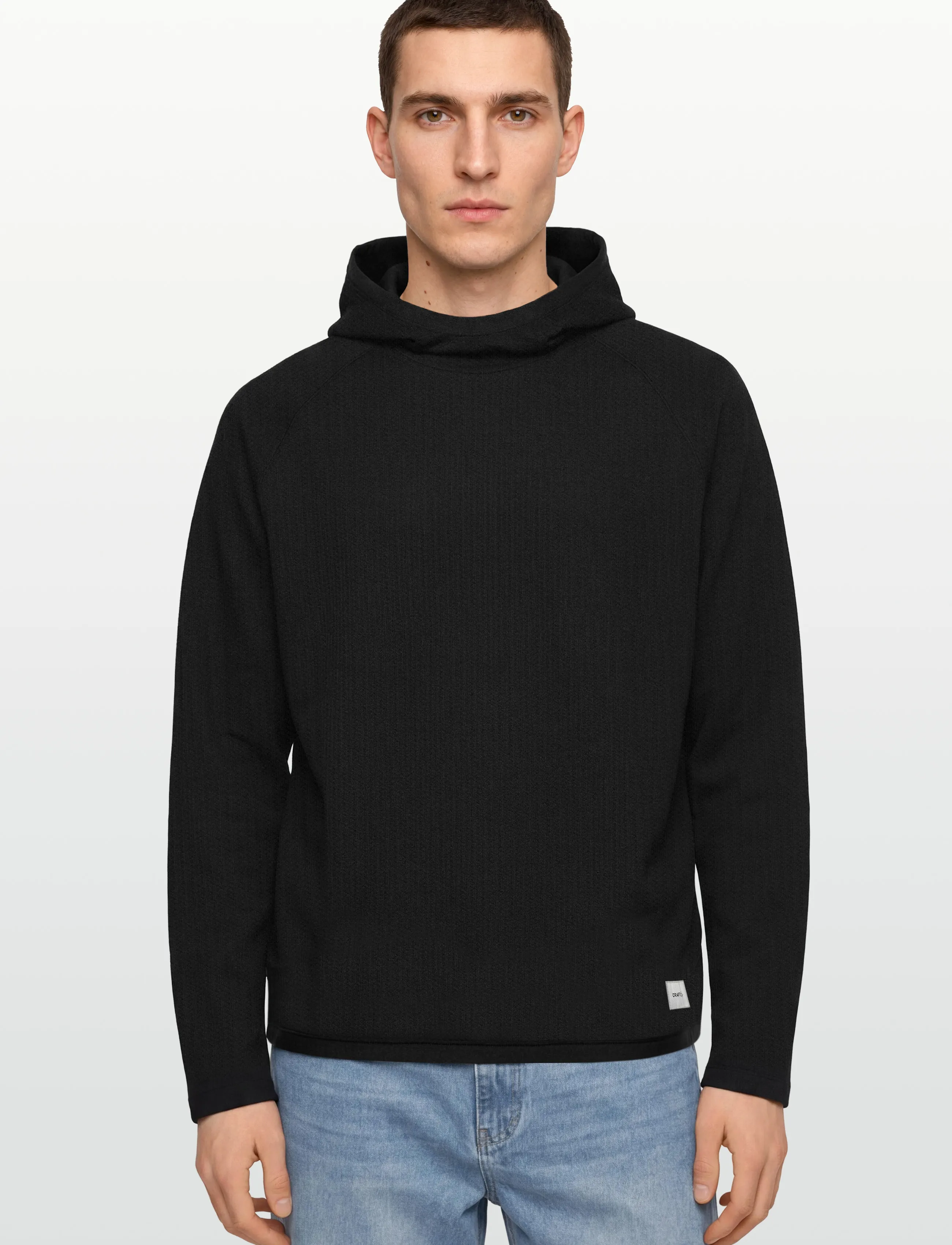 Craft - Grid Hood M - huvtröjor - black - 3