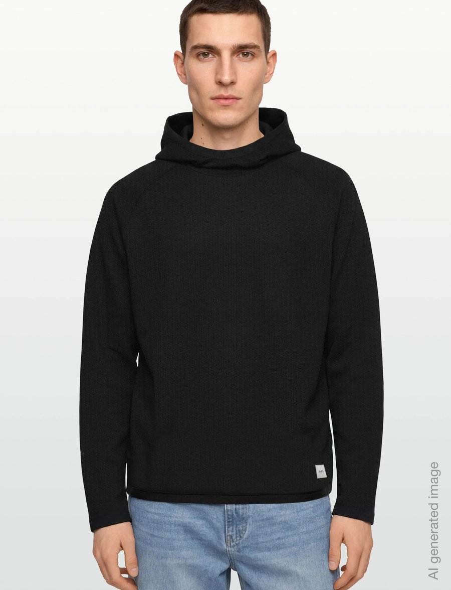 Craft - Grid Hood M - kapuutsiga dressipluusid - black - 3