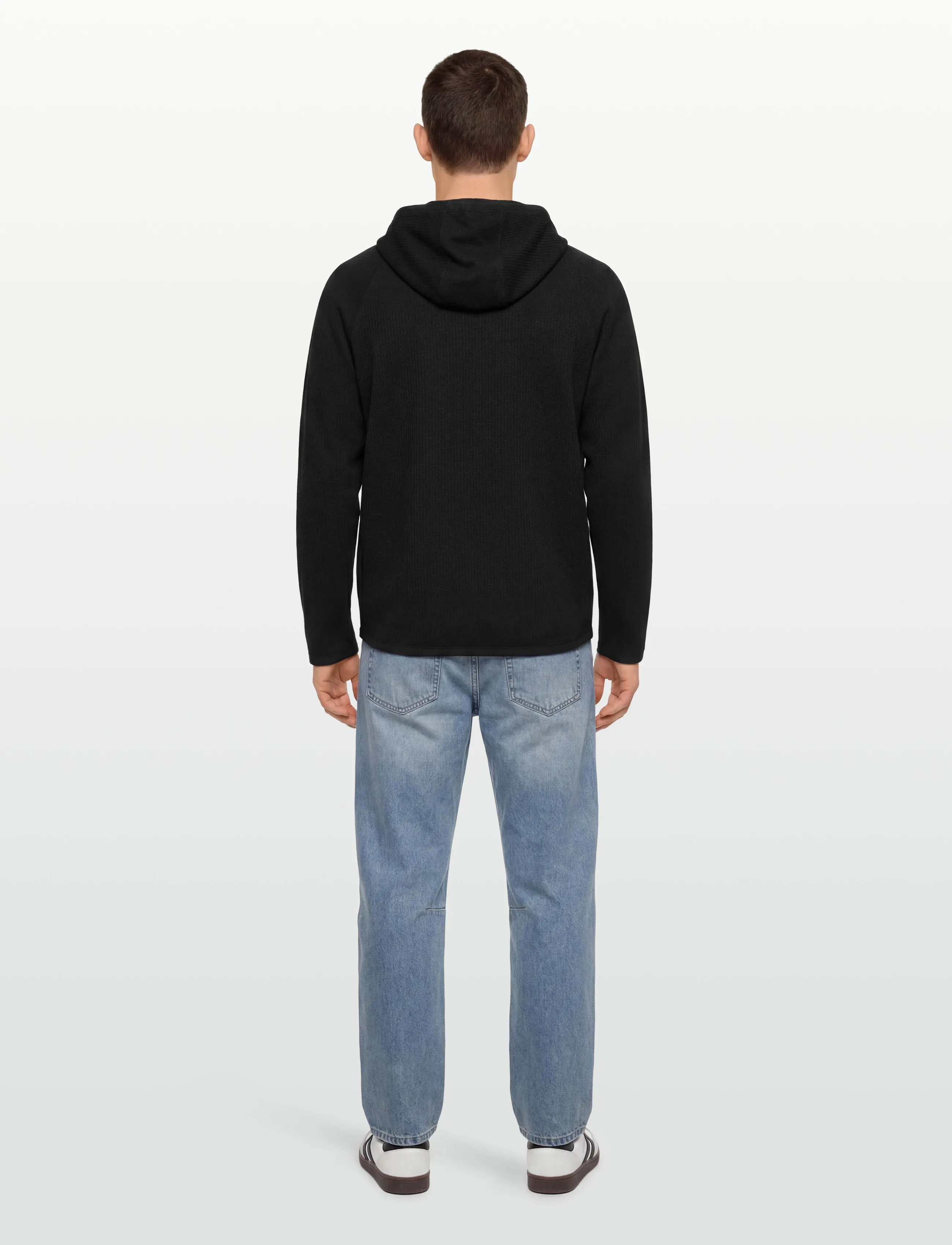 Craft - Grid Hood M - huvtröjor - black - 4