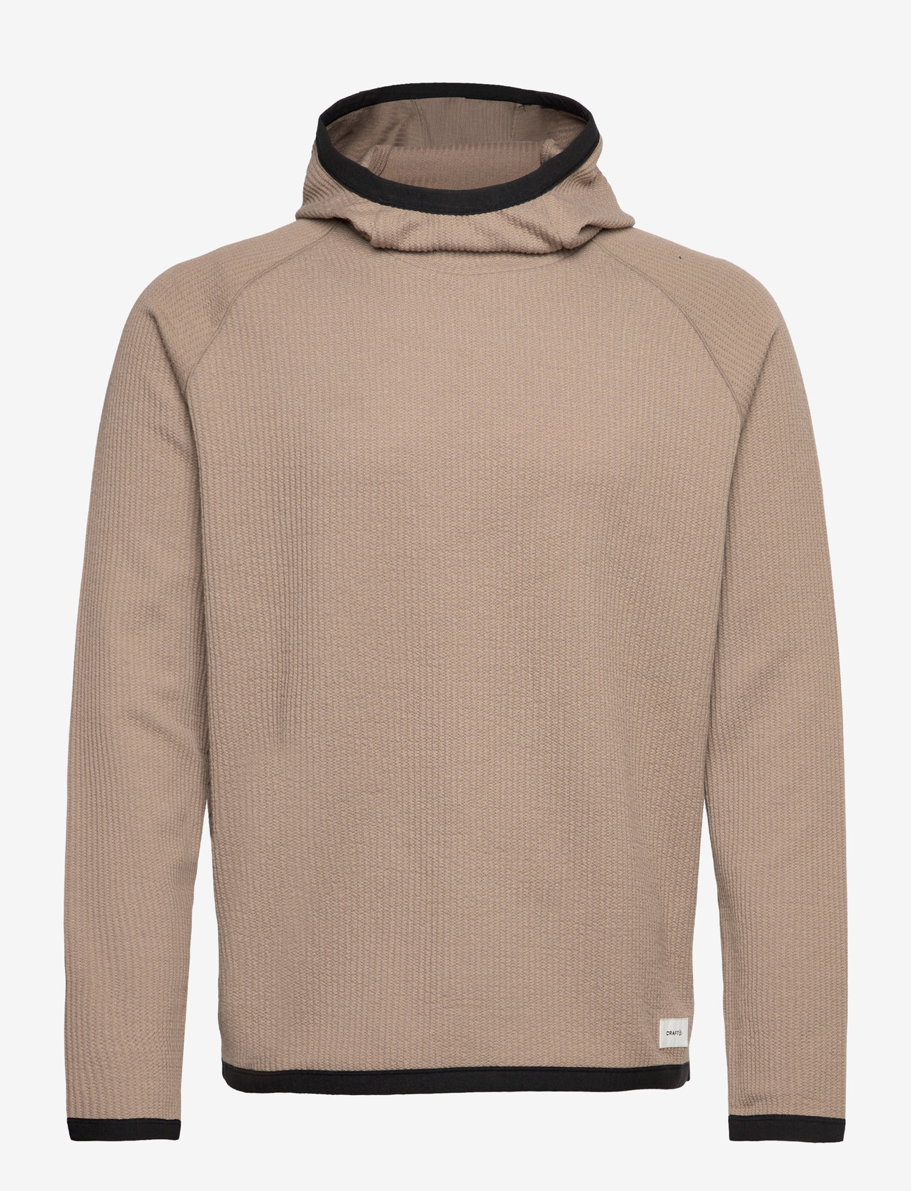 Craft - Grid Hood M - hættetrøjer - taupe - 0