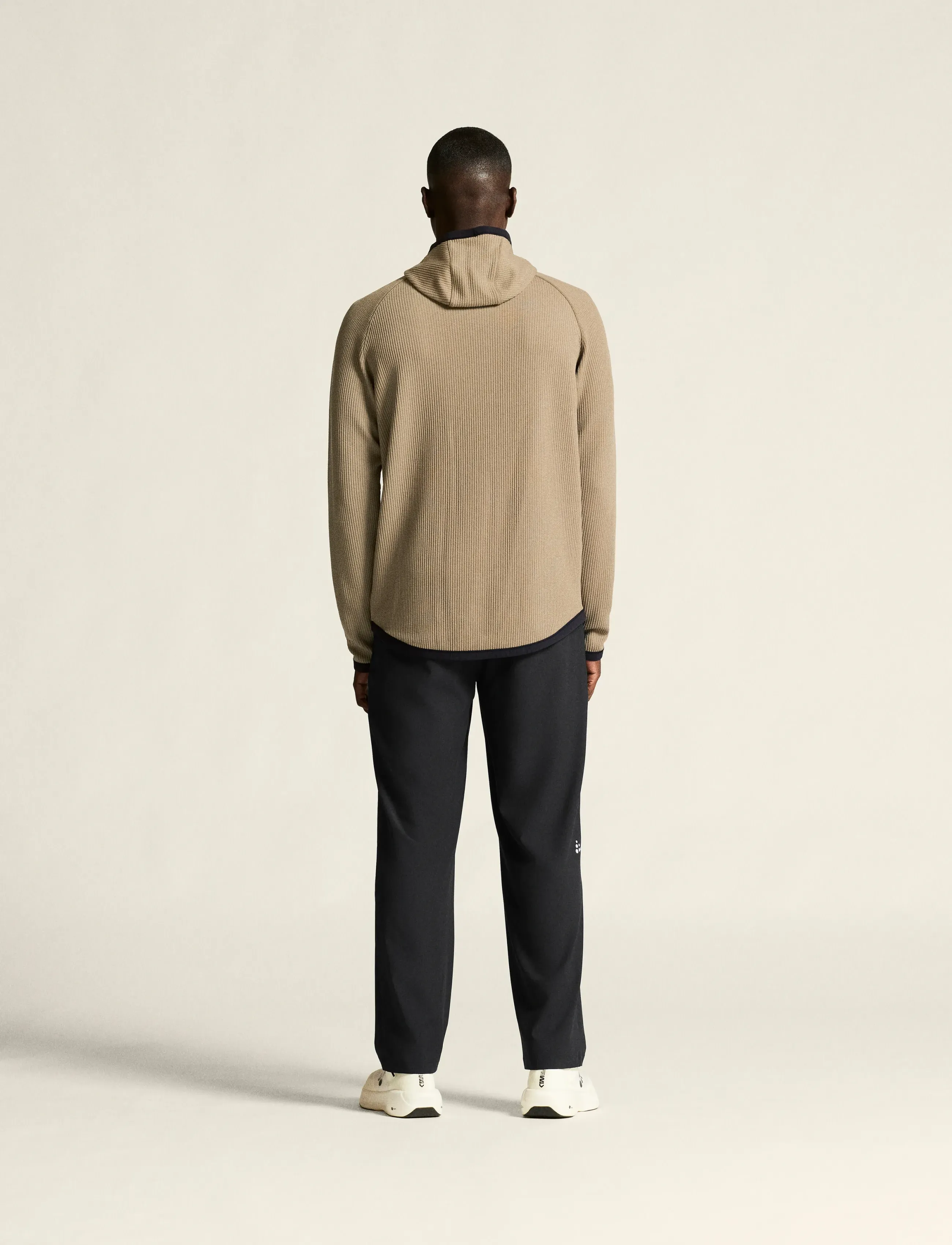 Craft - Grid Hood M - kapuutsiga dressipluusid - taupe - 3
