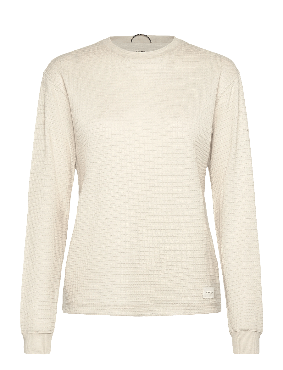 Craft - Wool Waffle Rn W - langærmede t-shirts - plaster - 0