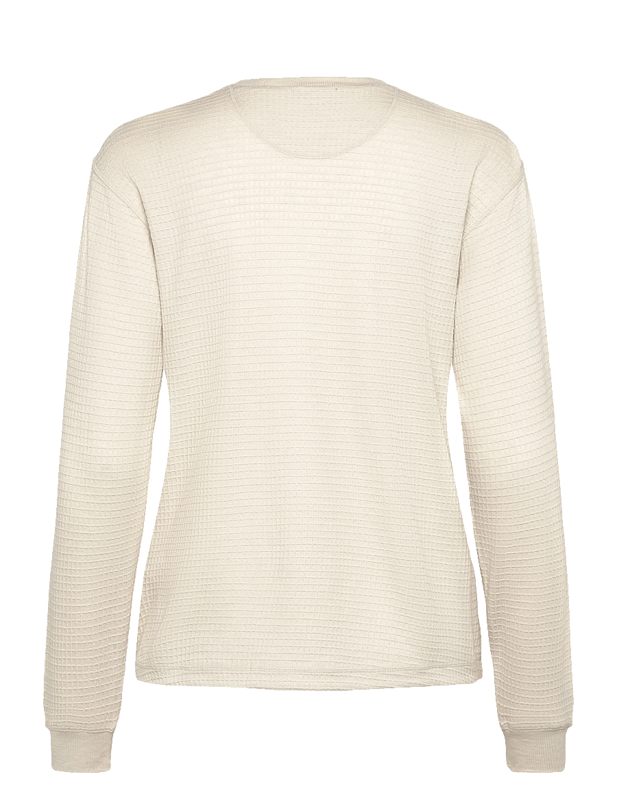 Craft - Wool Waffle Rn W - langærmede t-shirts - plaster - 1