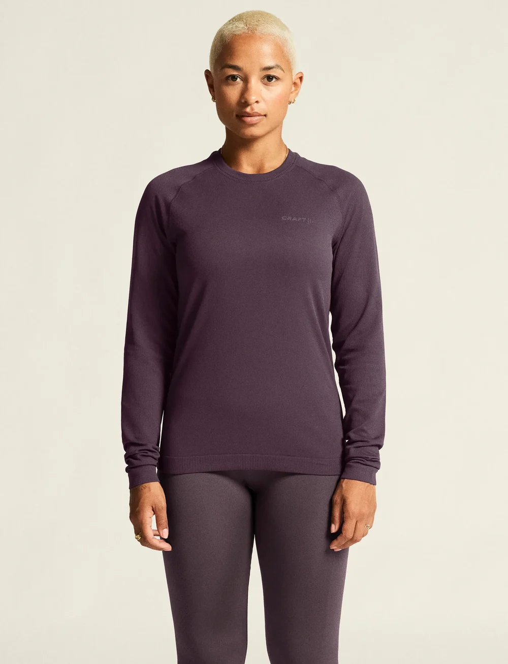Craft - Active Comfort Ls 2 W - langærmede t-shirts - dk plum - 0