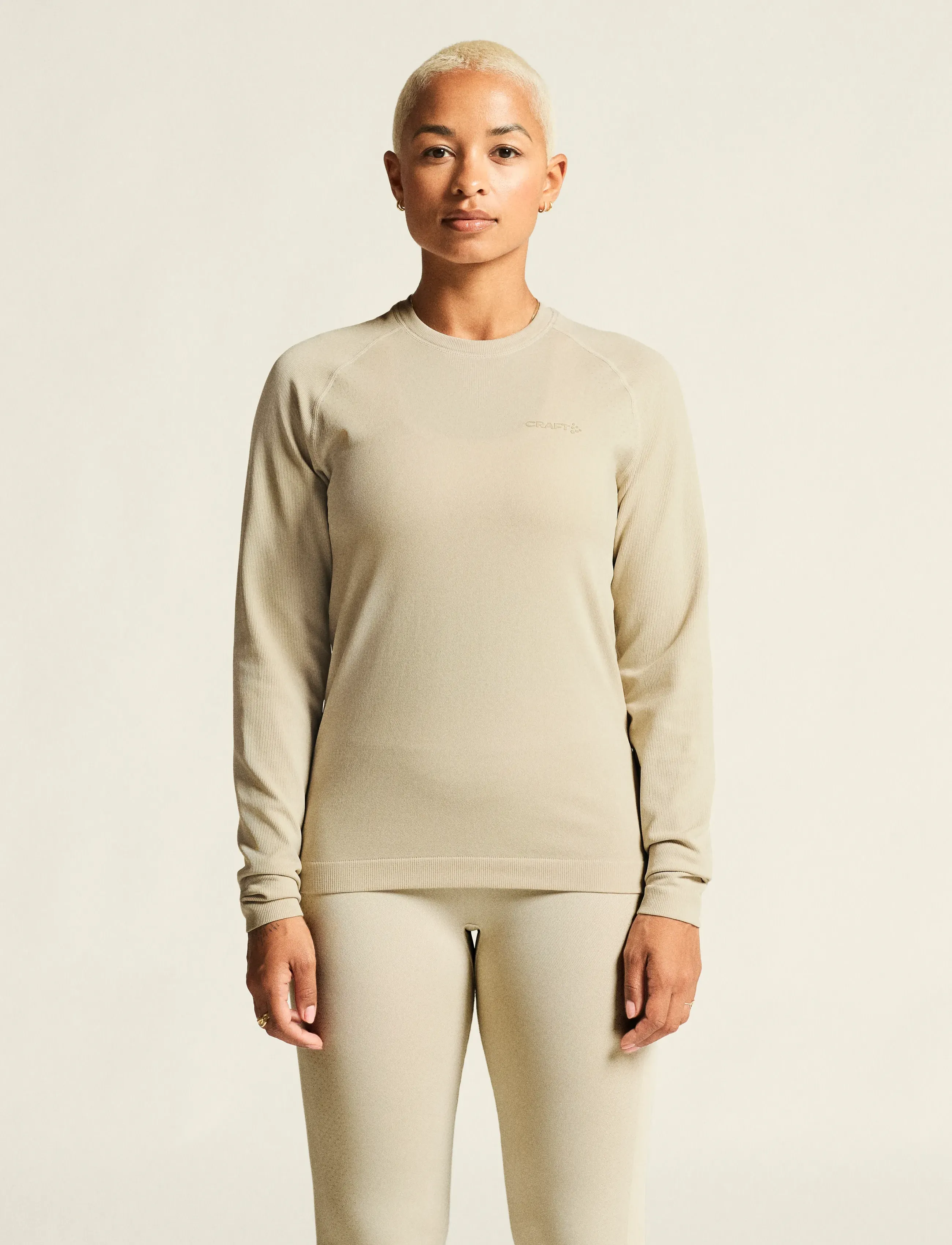 Craft Active Comfort Ls 2 W, S, Sports Oberteile & T-shirts, Beige - Sport Long Sleeve Oberteile, Frauen