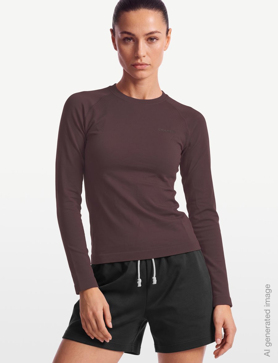 Craft - ACTIVE COMFORT LS 2 W - langarmshirts - plum taupe - 3