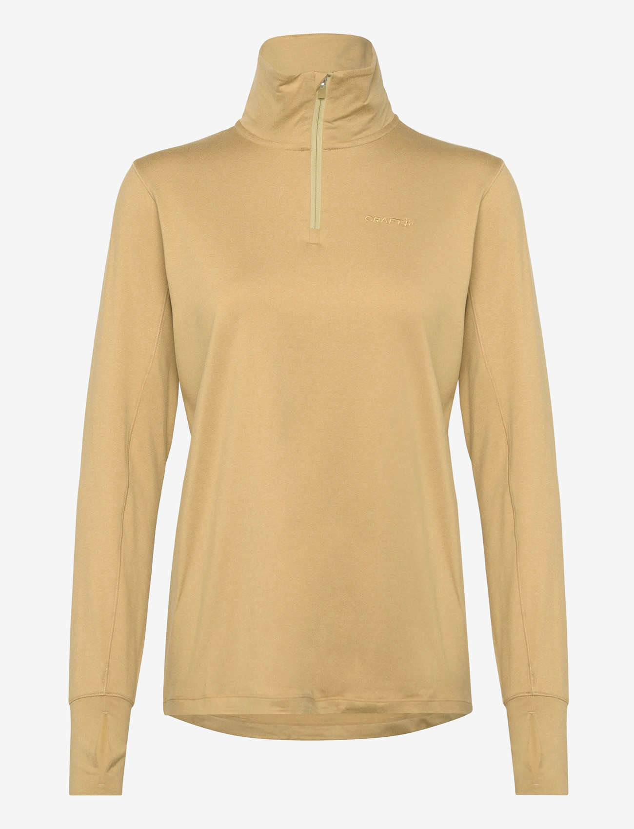 Craft - Flow Hz Ls W - laveste priser - khaki melange - 1