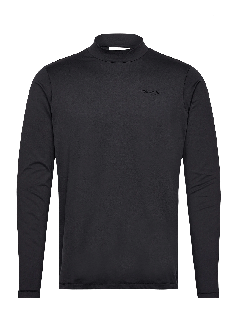 Craft - Flow Mn Ls M - longsleeved tops - black melange - 1