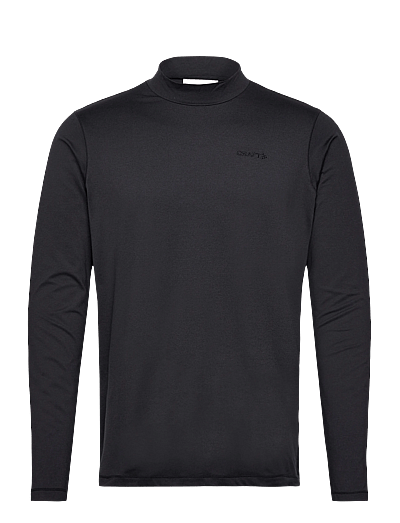 Craft FLOW MN LS M - Oberteile - BLACK MELANGE / black
