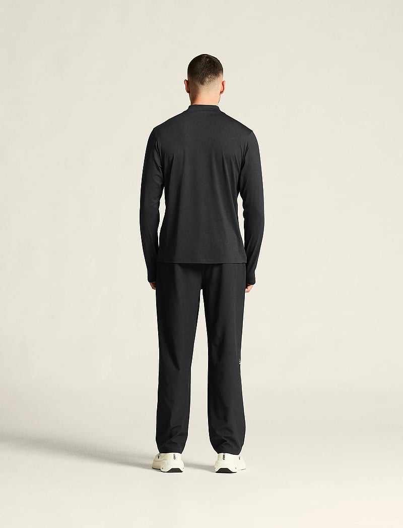 Craft - Flow Mn Ls M - longsleeved tops - black melange - 3