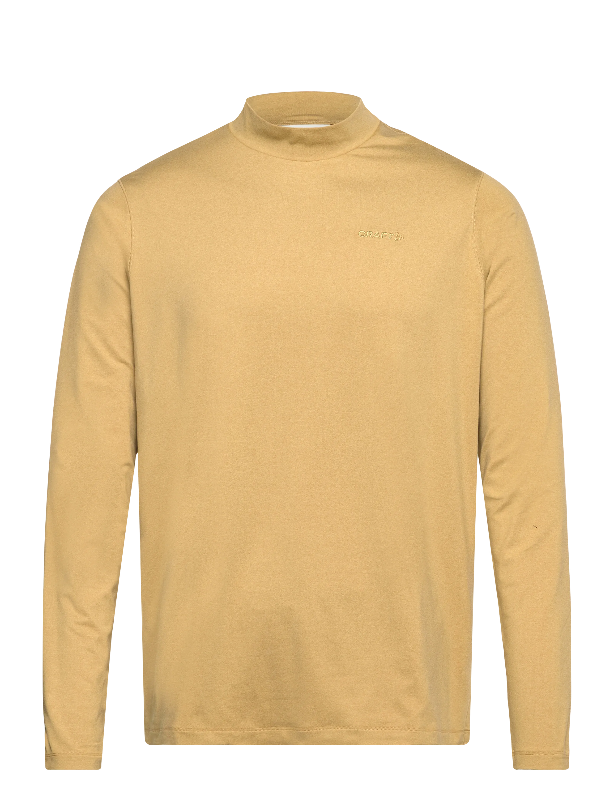 Craft FLOW MN LS M - Craft - KHAKI MELANGE / yellow