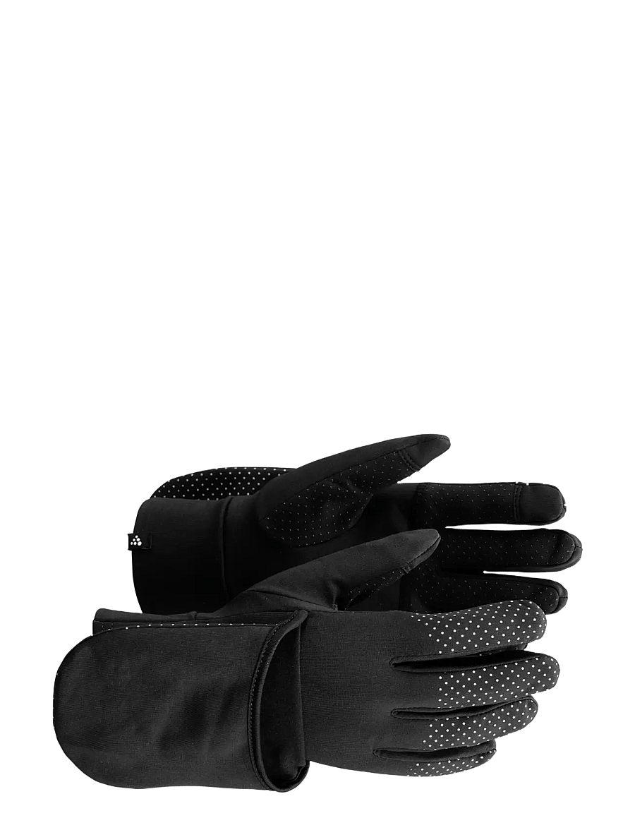 Craft - LUMEN FLEECE HYBRID GLOVE 2 - fingervantar - black - 4
