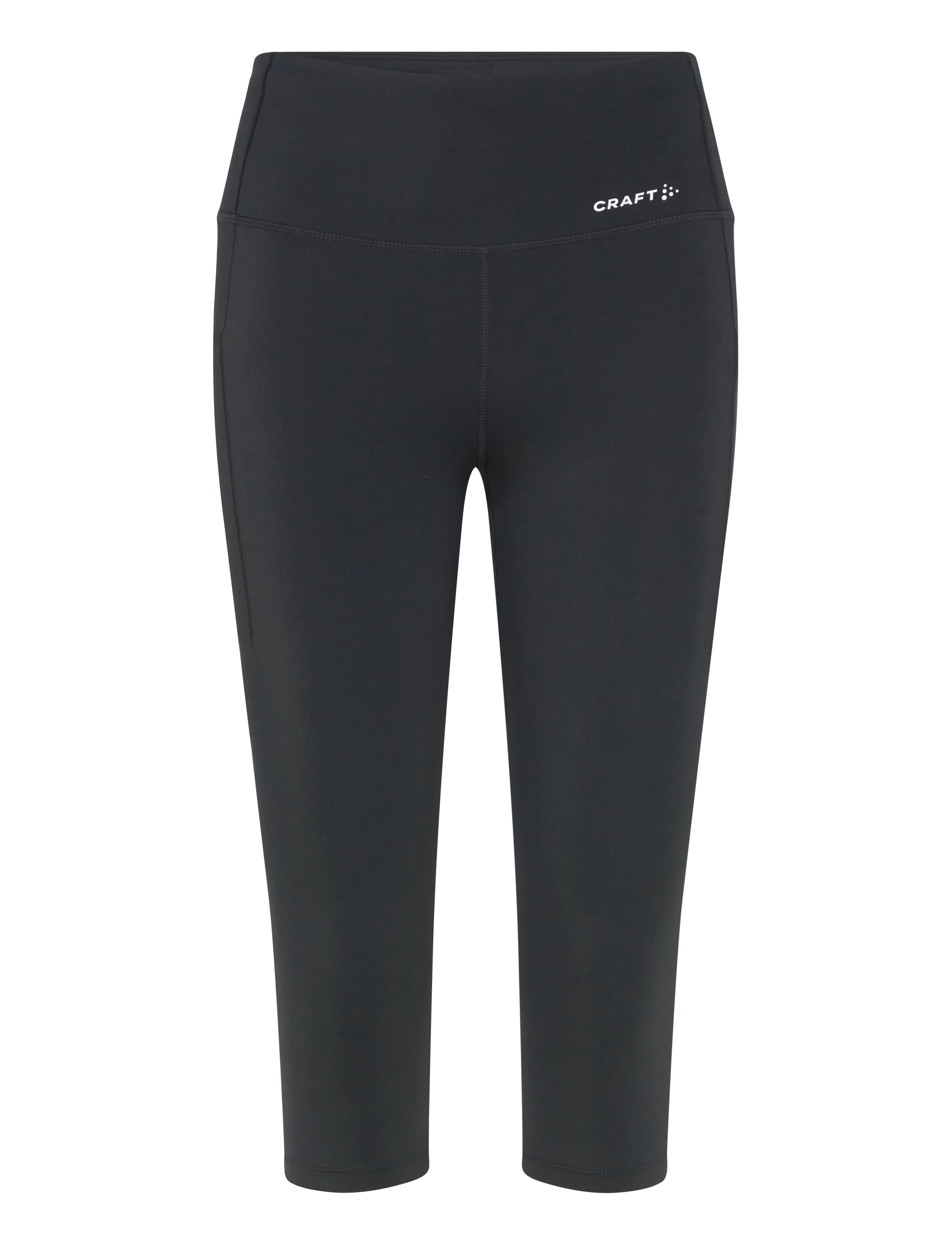 Craft Essence Capri 3 W, Kvinder, Højtaljede Capri Leggings, Sort, Str: XL