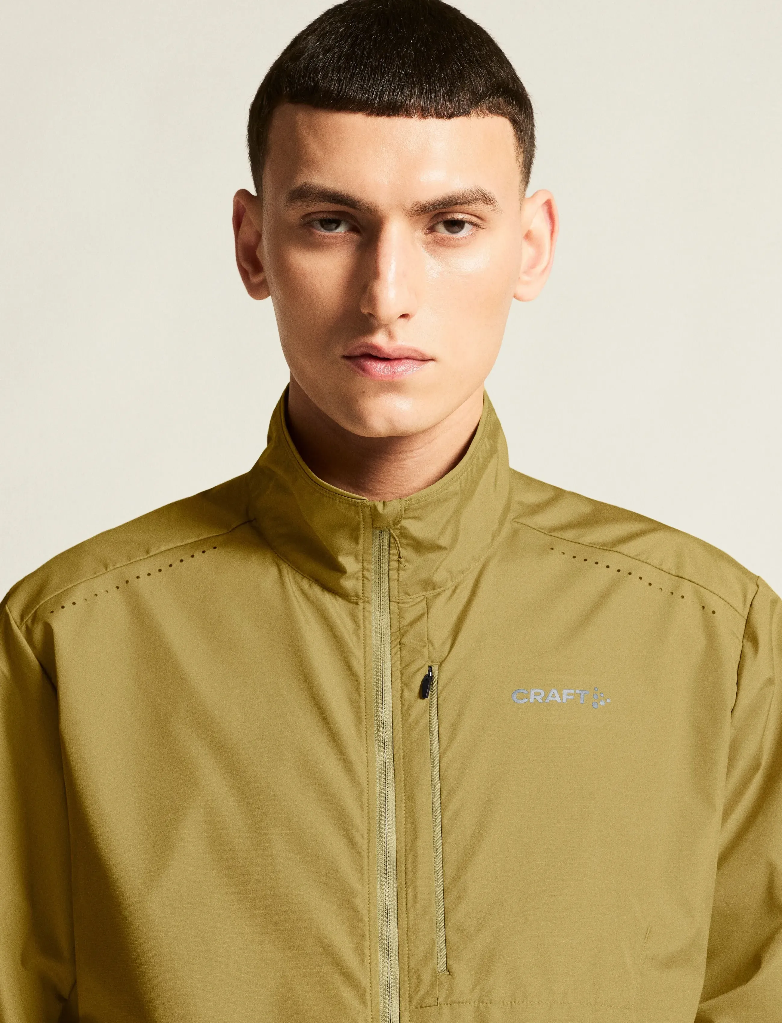 Craft - Essence Wind Jacket 2 M - training jackets - khaki - 3