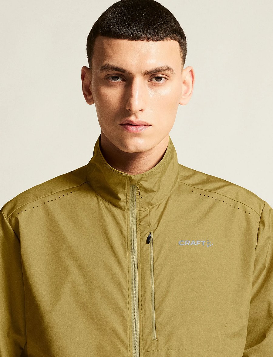 Craft - ESSENCE WIND JACKET 2 M - sportsjakker - khaki - 3