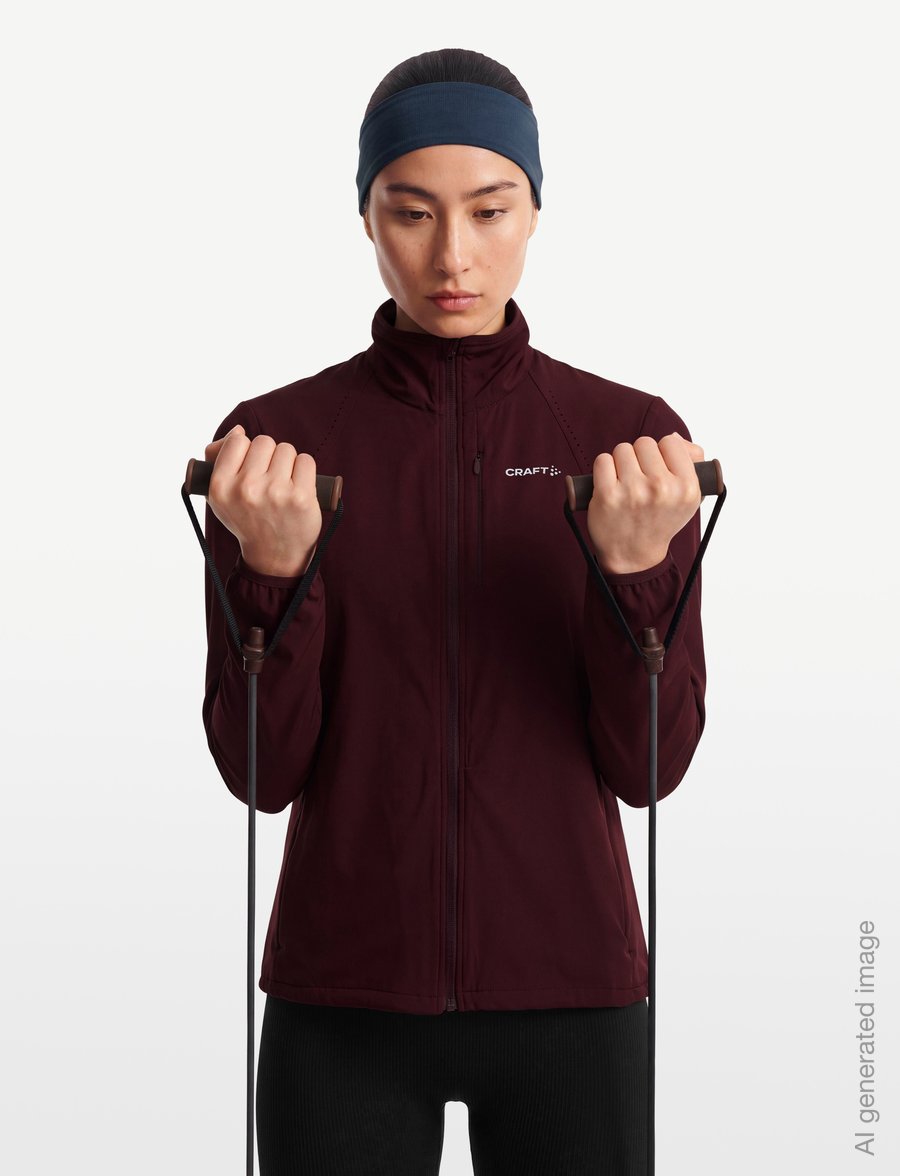 Craft - ESSENCE WIND JACKET 2 W - träningsjackor - dk fig - 3