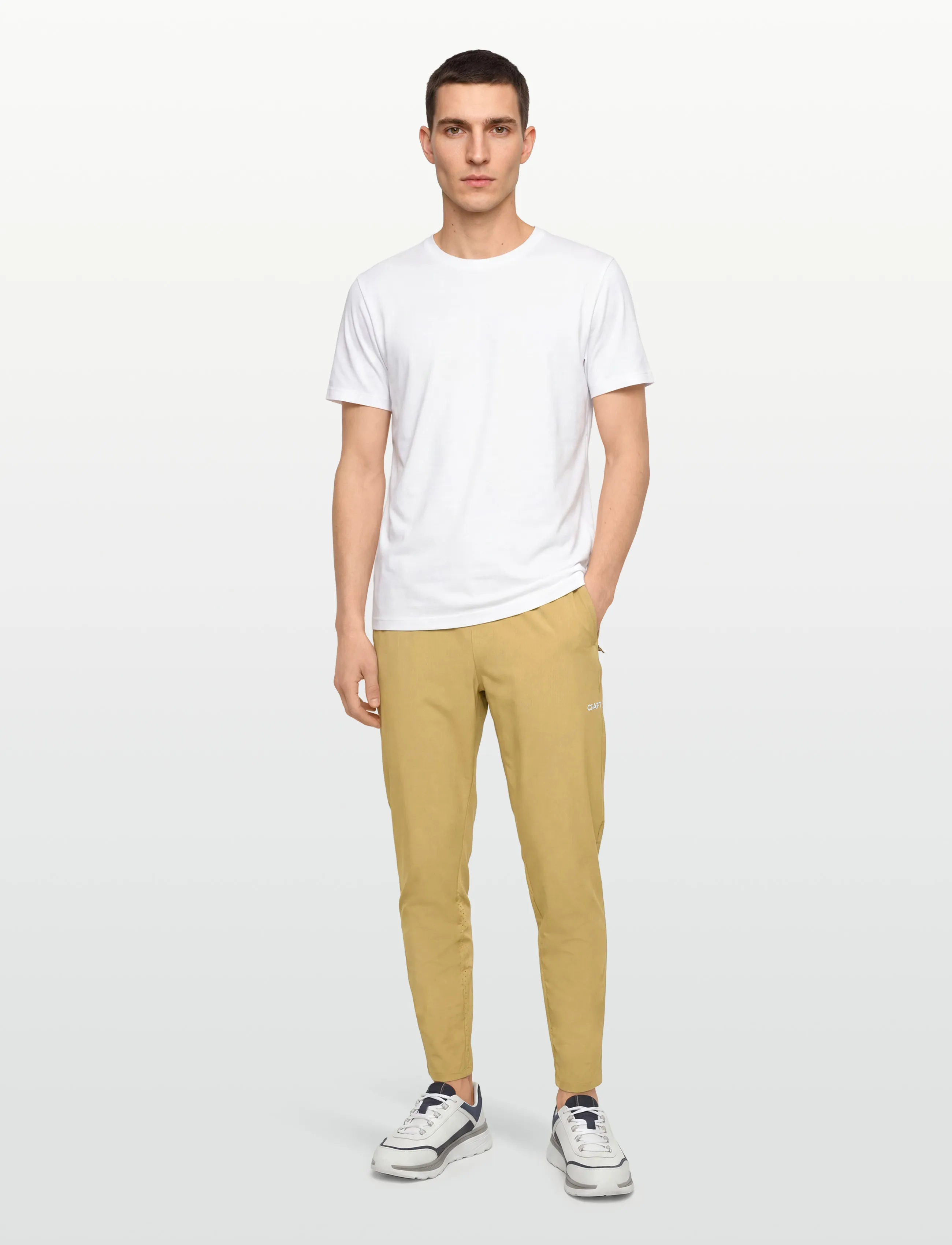 Craft Essence Training Pants 3 M, M, Khaki green, Sport Pants > Sport Training Pants, Herre