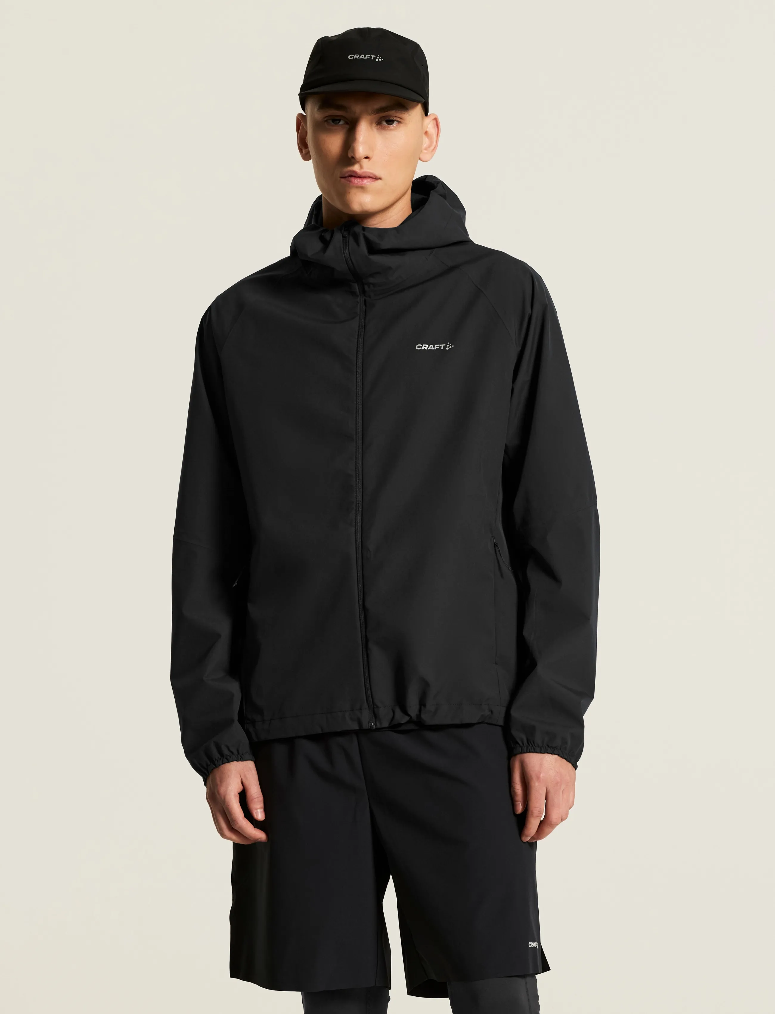 Craft Essence Hydro Jacket 2 M, XL, Black, Sport Jackets > Sport Training Jackets, Herre