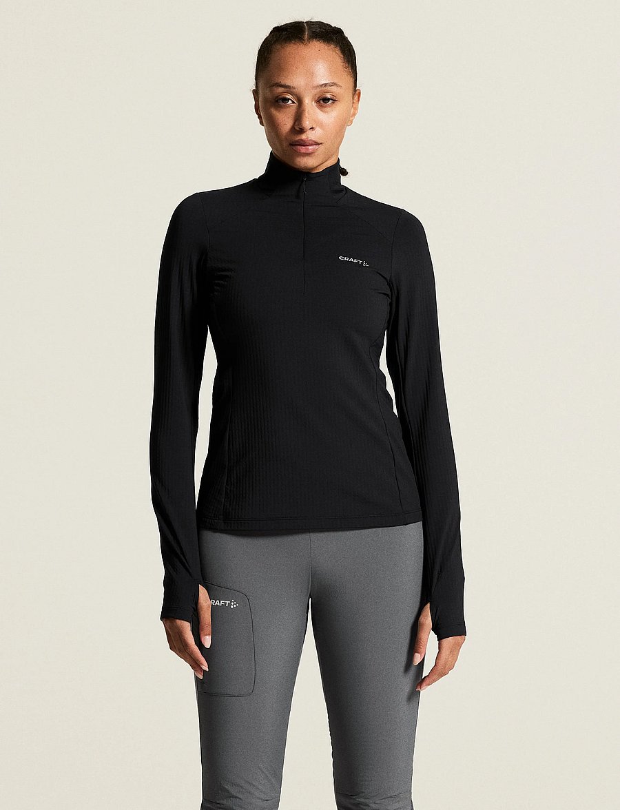 Craft - GAIN THERMAL MIDLAYER 2 W - overdele - black - 0