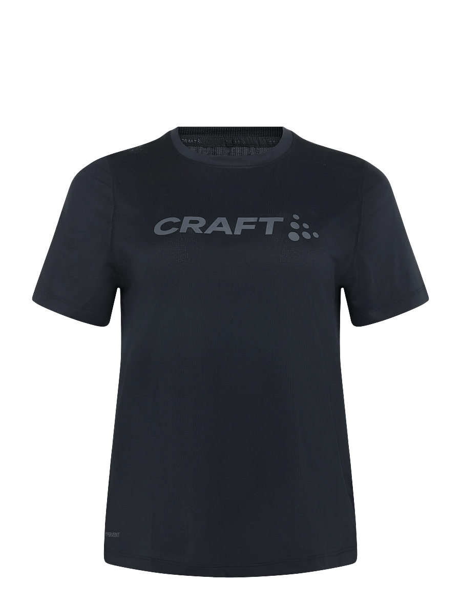 Craft - ESSENCE LOGO TEE 2 W - t-shirts - black - 0