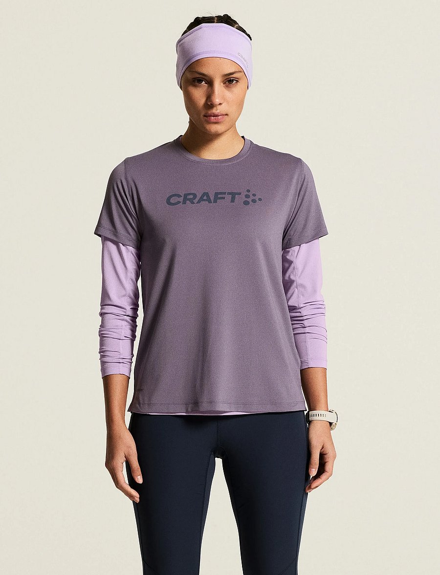 Craft - ESSENCE LOGO TEE 2 W - t-shirts - cadet - 0