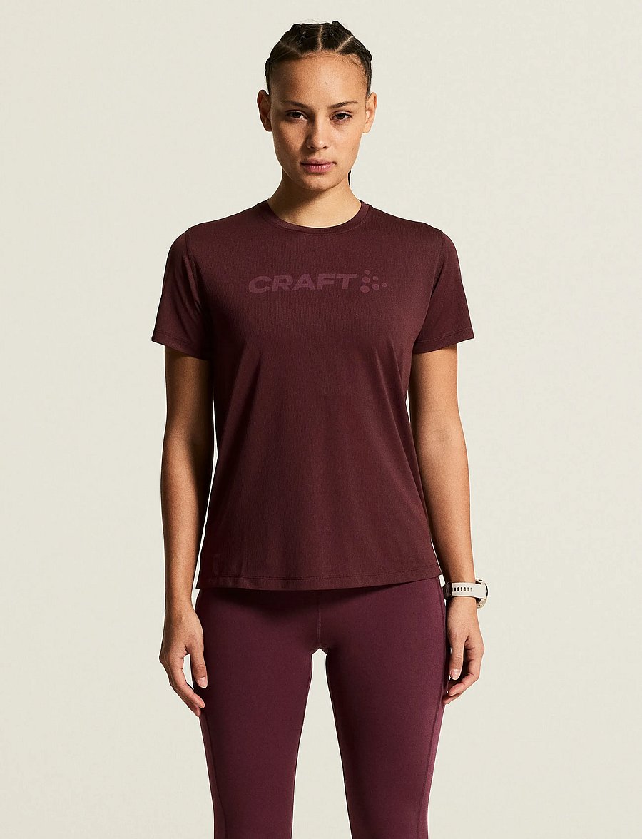 Craft - ESSENCE LOGO TEE 2 W - t-särgid - dk fig - 0