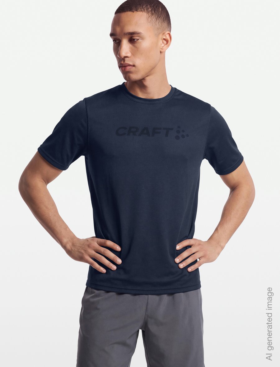 Craft - Essence Logo Tee 2 M - t-shirts - night - 3