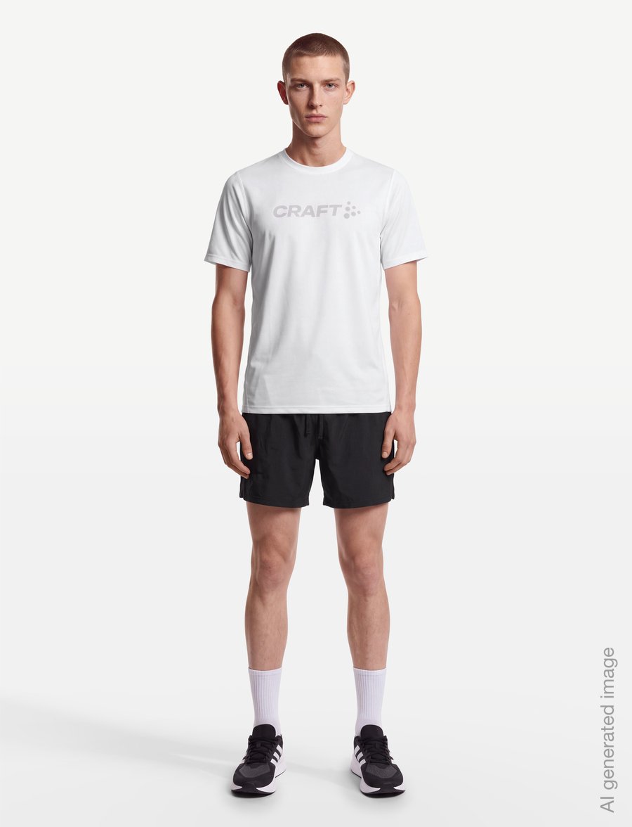 Craft - Essence Logo Tee 2 M - t-shirts - white - 0