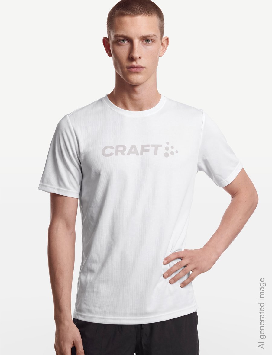 Craft - Essence Logo Tee 2 M - t-shirts - white - 3