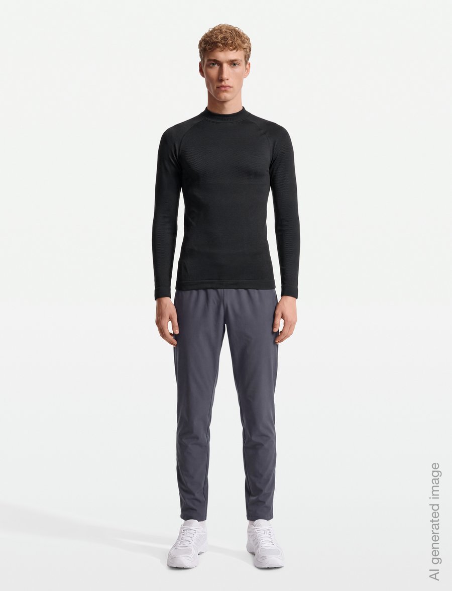 Craft - WARM COMFORT LS M - termo marškinėliai - black - 0