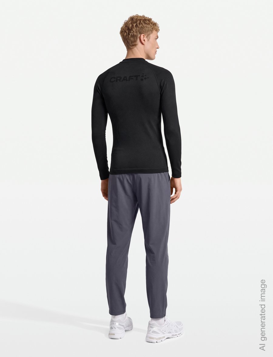 Craft - WARM COMFORT LS M - termo marškinėliai - black - 4