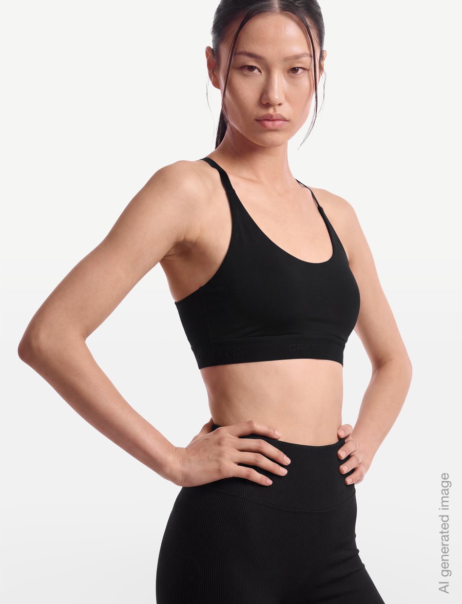 Craft - Training Bra Light W - lav støtte - black - 3