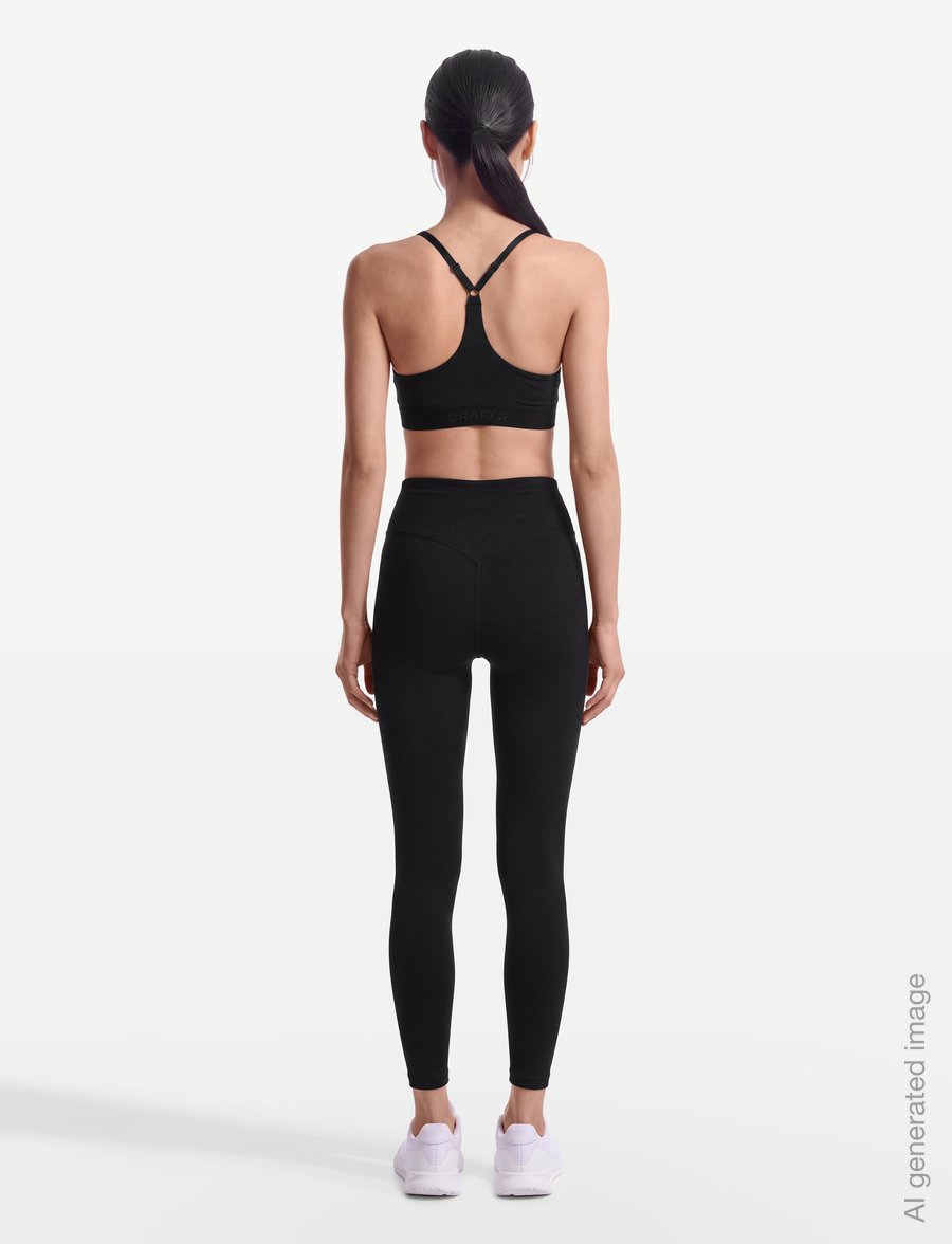 Craft - Training Bra Light W - lav støtte - black - 4