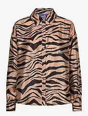 Cras - Ginacras Shirt - long-sleeved shirts - zebra almond - 0