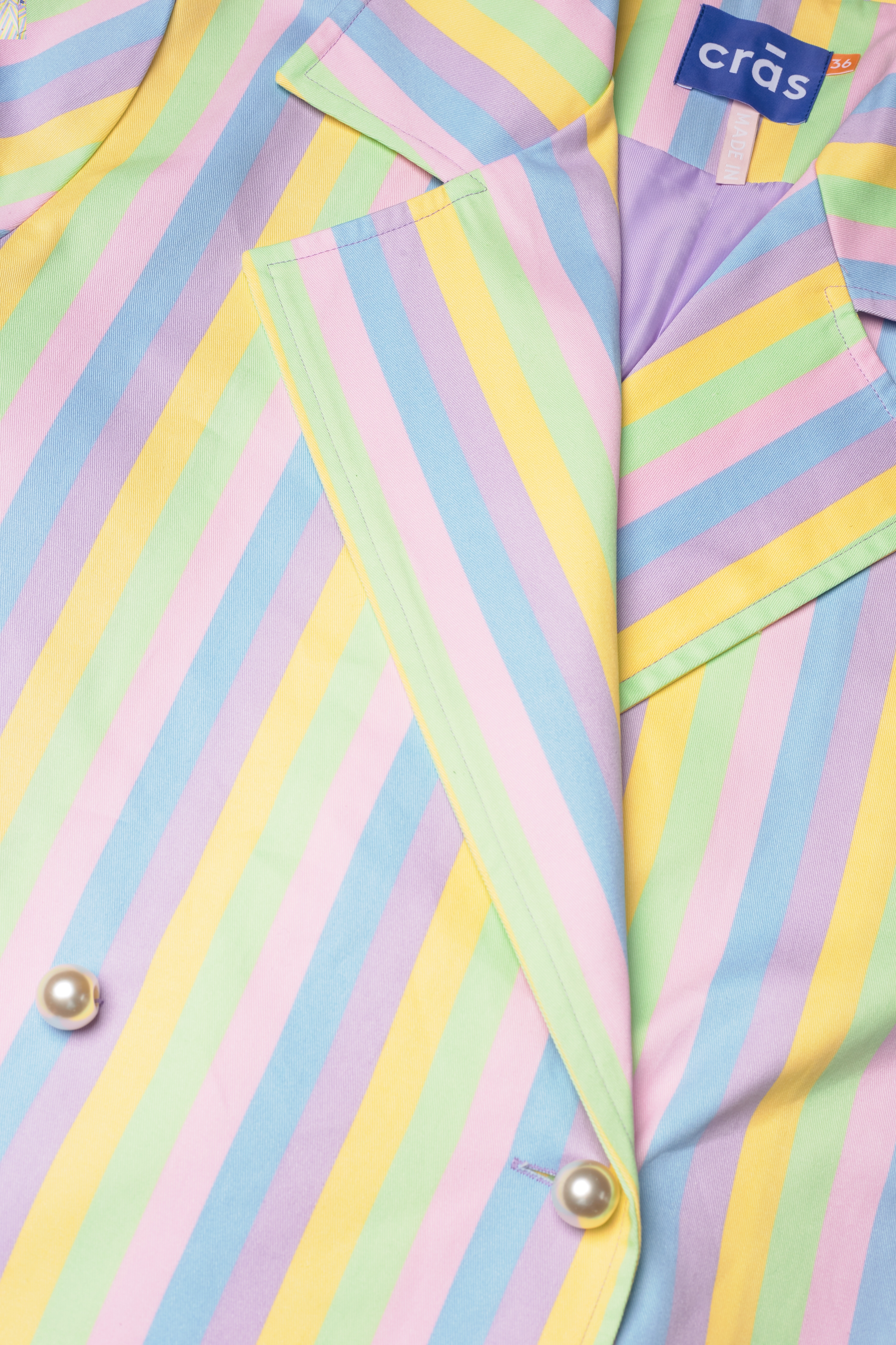 Cras - Susiecras Coat - multi stripe - 3