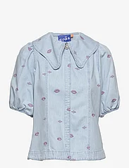 Cras - Ninacras Shirt - lühikeste varrukatega särgid - bleach blue - 0
