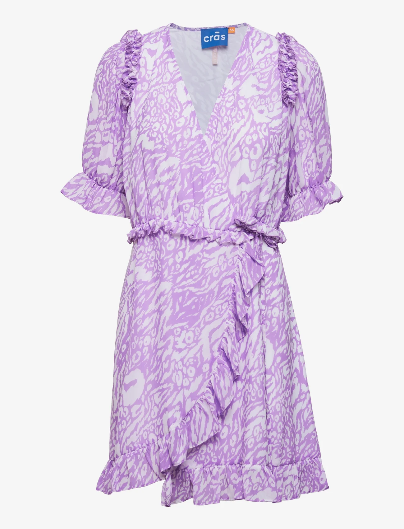 Cras - Haleycras Wrap Dress - slå-om-kjoler - purple skin - 0