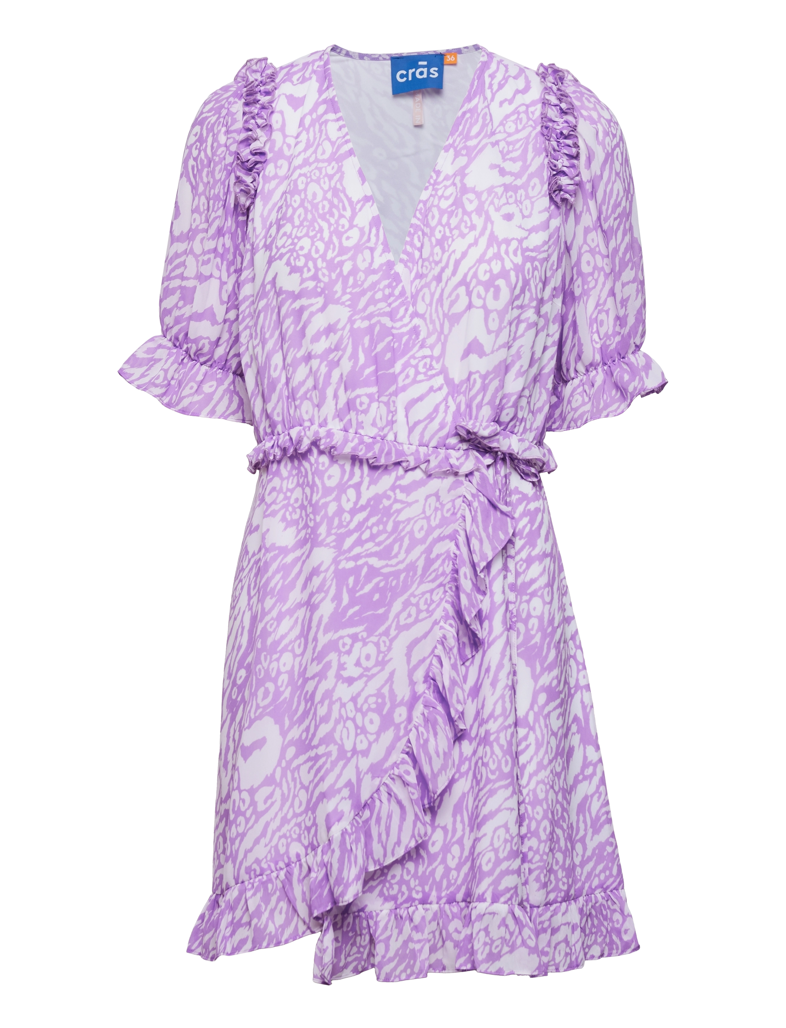 crās Haleycras Wrap Dress - Kleidid - PURPLE SKIN / purple