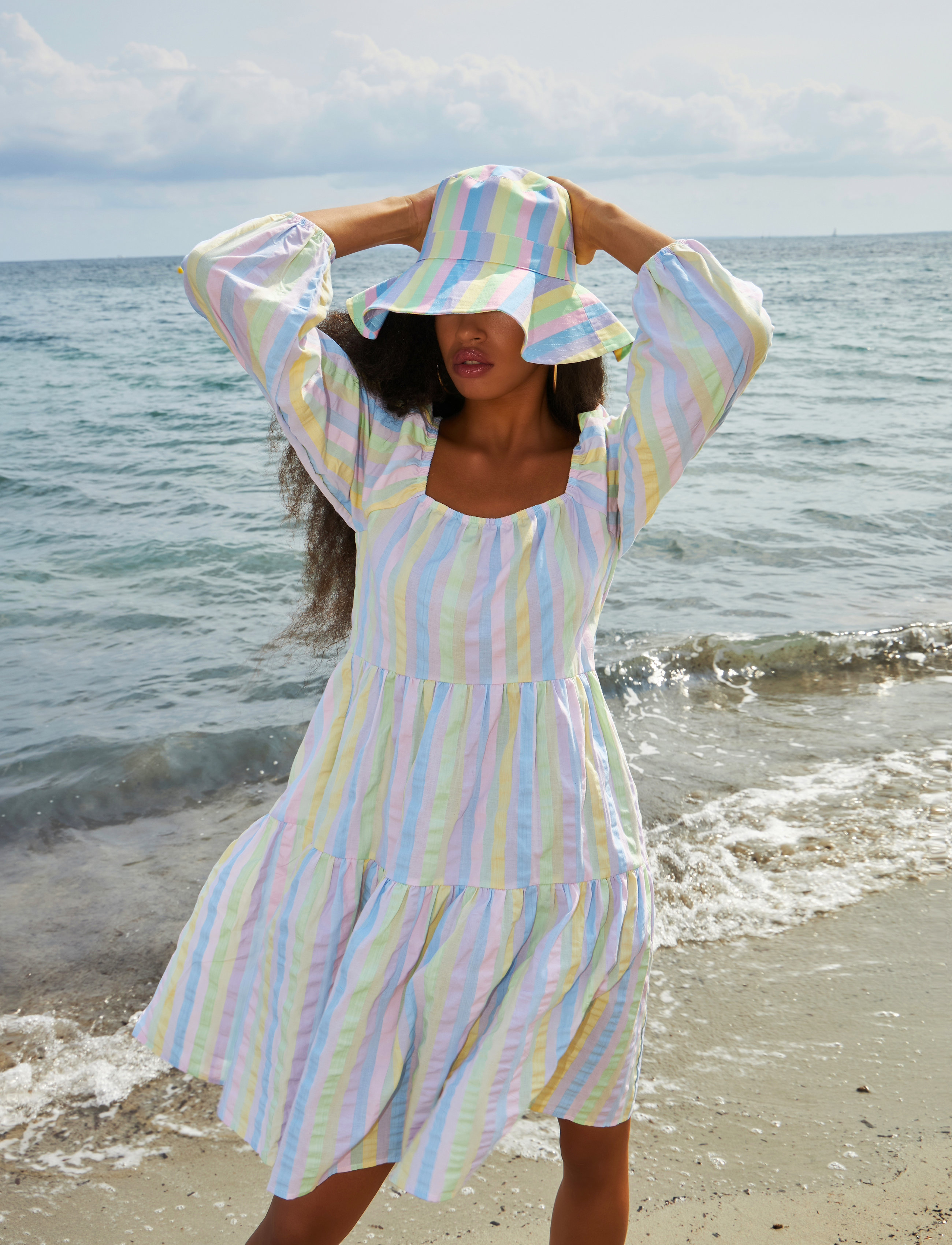 Cras - Miacras Dress - multi stripe - 3
