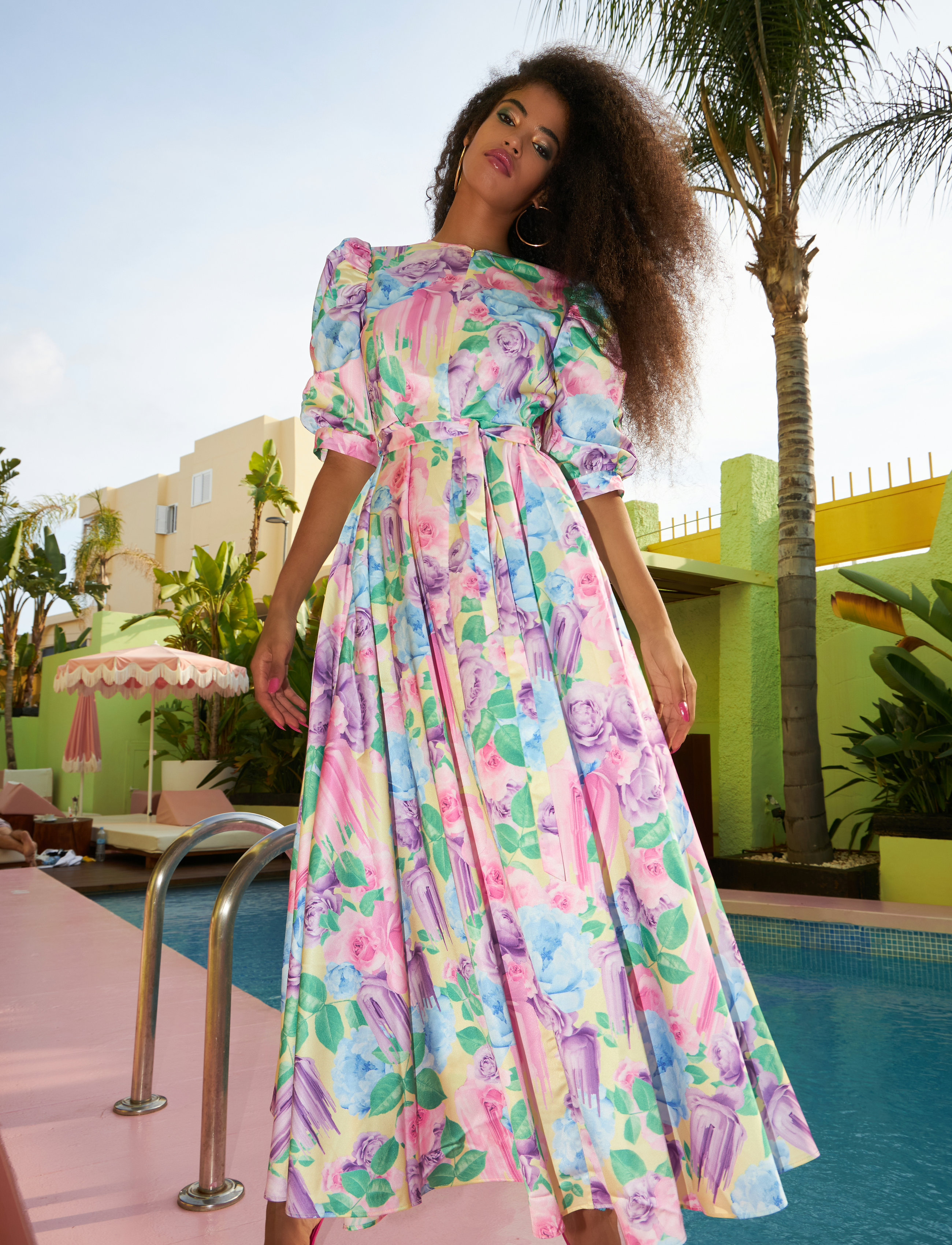 Cras - Kaylacras Maxi Dress - sprayflower pastel - 3
